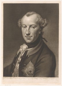 Porträtt av Karl Wilhelm Ferdinand av Braunschweig-Wolfenbüttel av James McArdell