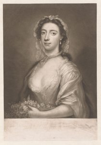 Porträtt av Margaret ("Peg") Woffington av James McArdell