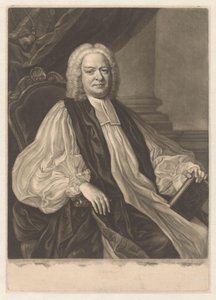 Porträtt av Thomas Sherlock av James McArdell
