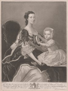 Den rätta ärade Catherine Compton..., grevinna av Egmont..., med mästare Charles Perceval hennes äldsta son av James McArdell