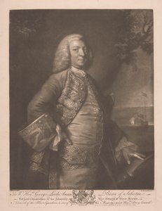Den rätte ärade George Lord Anson av James McArdell