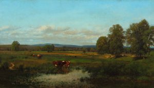 Kor i hagen 1870 (olja på duk)