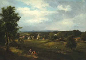 Byscen nära Albany, New York, 1850.