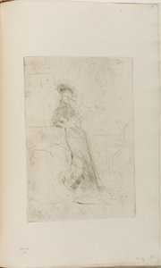 En dam vid ett fönster av James Abbott McNeill Whistler