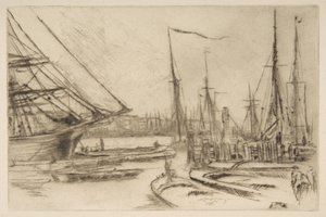 En skiss från Billingsgate av James McNeill Whistler
