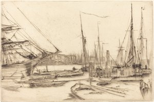 En skiss från Billingsgate av James Abbott McNeill Whistler