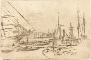En skiss från Billingsgate av James Abbott McNeill Whistler