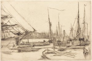En skiss från Billingsgate av James McNeill Whistler