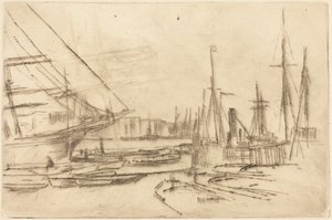 En skiss från Billingsgate av James McNeill Whistler