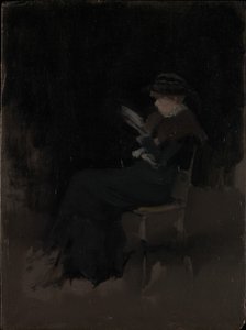 Arrangemang i svart: läsande flicka av James McNeill Whistler