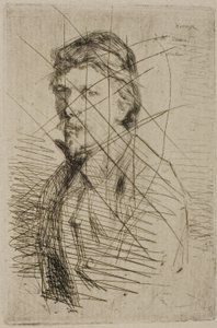 Auguste Delâtre, tryckare av James Abbott McNeill Whistler