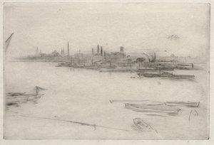 Battersea:  Gryning av James McNeill Whistler