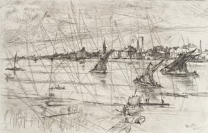 Battersea Reach av James McNeill Whistler