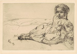 Bibi Valentin av James Abbott McNeill Whistler