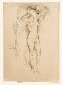 Att binda håret av James Abbott McNeill Whistler