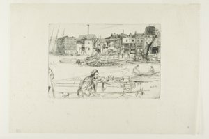 Black Lion Wharf av James McNeill Whistler