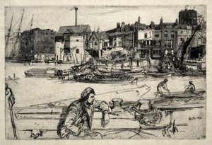 Black Lion Wharf av James McNeill Whistler