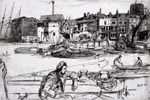 Black Lion Wharf av James McNeill Whistler
