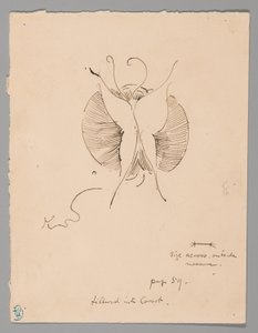 Fjäril (recto); Fragment av fjäril (verso) av James McNeill Whistler
