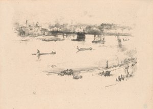 Charing Cross Railway Bridge av James Abbott McNeill Whistler