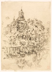 Chateau de Verneuil, Touraine av James McNeill Whistler