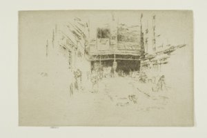 Klädbyte, Houndsditch, nr 1 av James Abbott McNeill Whistler