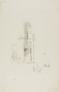 Tuppar och höns, Hôtel Colbert av James McNeill Whistler