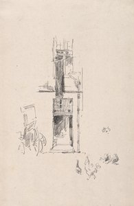 Cocks and Hens, Hotel Colbert av James McNeill Whistler