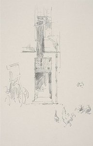 Tuppar och höns, Hôtel Colbert av James Abbott McNeill Whistler