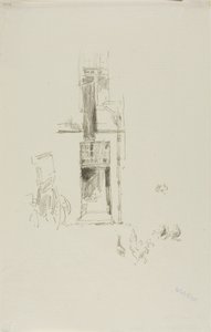 Tuppar och höns, Hôtel Colbert av James Abbott McNeill Whistler