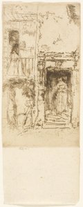 Dörröppning, stall - Loches av James Abbott McNeill Whistler