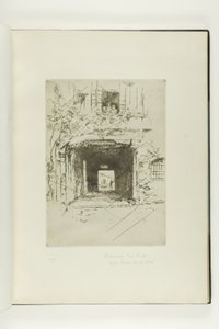 Dörröppning och vinranka av James McNeill Whistler