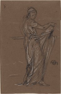 Draperad kvinnlig figur av James Abbott McNeill Whistler