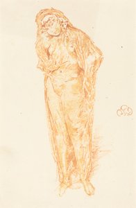 Verhüllte Figur, stehend av James McNeill Whistler