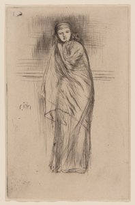 Draperad modell av James Abbott McNeill Whistler