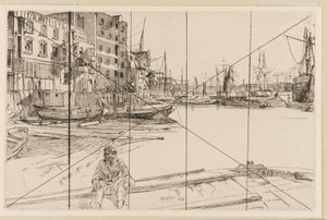 Eagle Wharf (Tyzac Whiteley och Co.) av James Abbott McNeill Whistler