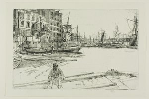 Eagle Wharf av James Abbott McNeill Whistler