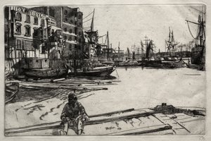 Eagle Wharf av James McNeill Whistler
