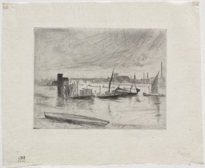 Tidigt på morgonen, Battersea av James McNeill Whistler
