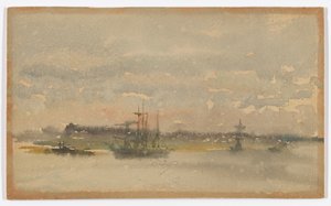 Erith–kväll av James Abbott McNeill Whistler