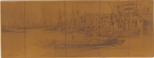 Etsplåt: Thames Warehouses av James Abbott McNeill Whistler