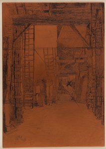 Etsplåt: Kalkbrännaren av James Abbott McNeill Whistler