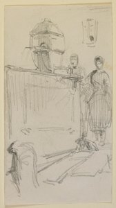 Figurer vid en fontän av James Abbott McNeill Whistler
