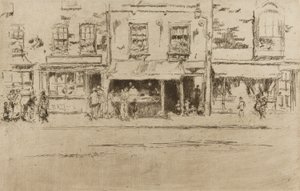Fiskaffär, Chelsea av James Abbott McNeill Whistler