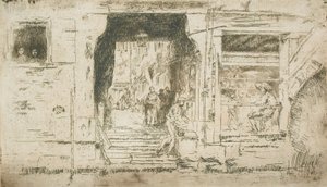 Fiskaffär, Venedig av James McNeill Whistler