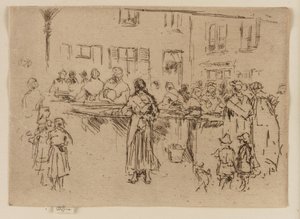 Fiskkvinnor, Oostende av James Abbott McNeill Whistler