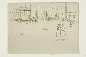 Fiskekajen, Oostende av James Abbott McNeill Whistler