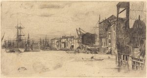 Frihandelskajen av James McNeill Whistler