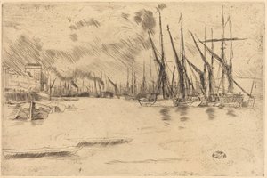 Från Pickle-Herring-trappan av James McNeill Whistler