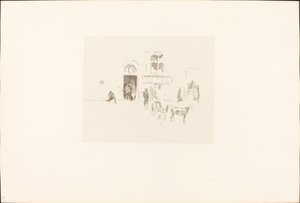 Gaiety scendörr av James Abbott McNeill Whistler